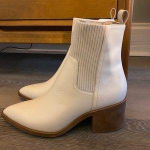 Ariel Booties - Bone Leather